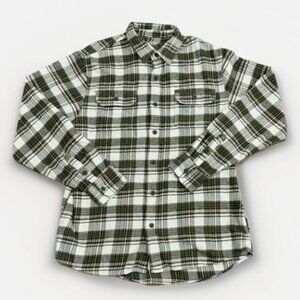 ORVIS long sleeve heavy flannel check shirt Vintage Y2K